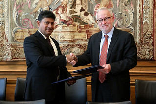 Signing ceremony of the MLI by Mauritius